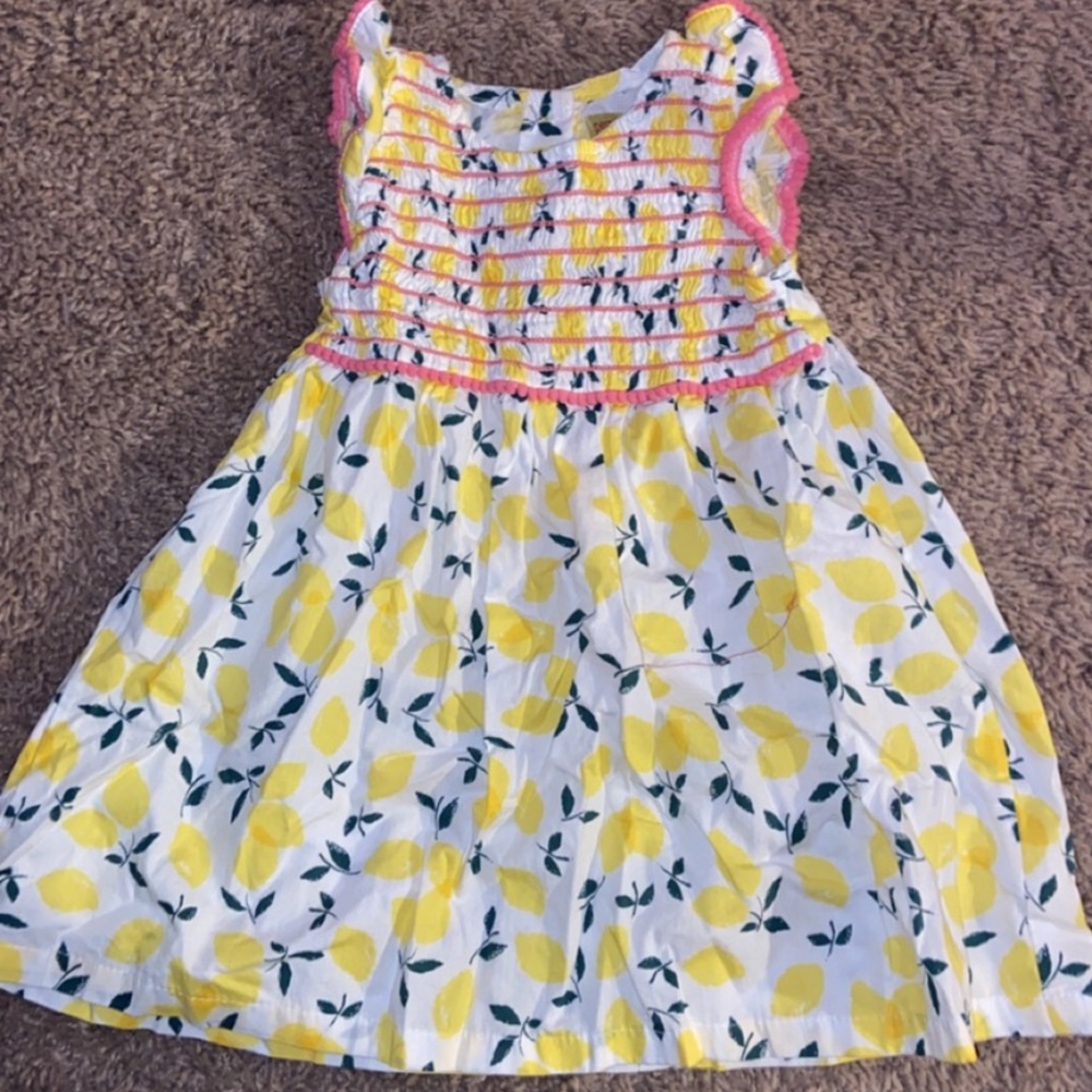 18m toddler summer lemon dress